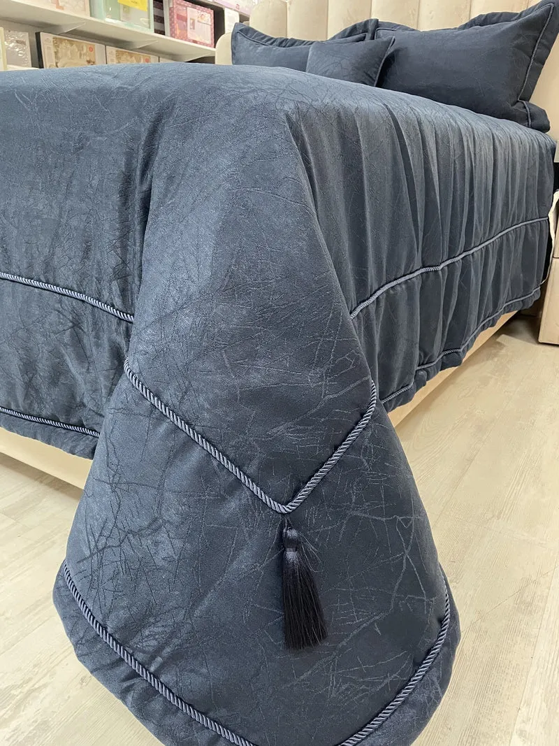 Ipekce Asos Bedspreiset 4 Delig Blauw