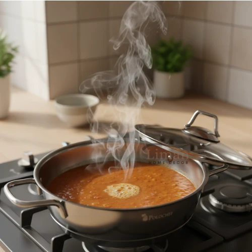Polochef Proline omeletset met deksel RVS 16 cm