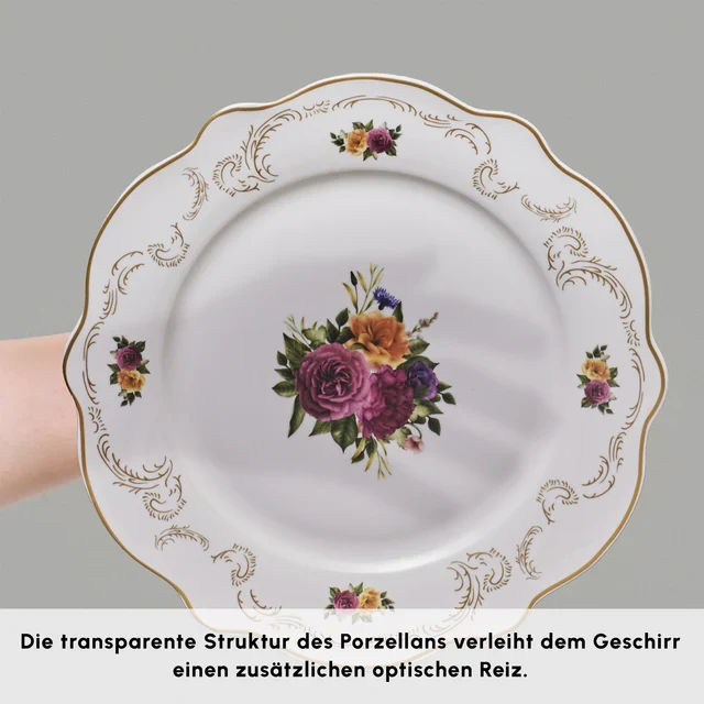 Karaca Antique Porselein Serviesset 24 Stuks | 6-Persoons