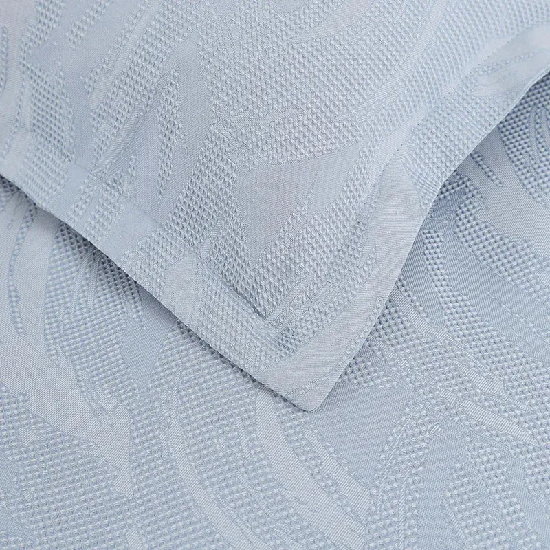 Karaca Home Blanche Waffle Bedspreiset Blauw