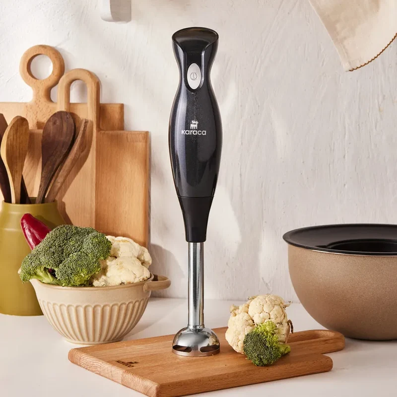 Karaca Shiny Black Staafmixer