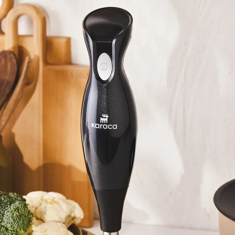 Karaca Shiny Black Staafmixer