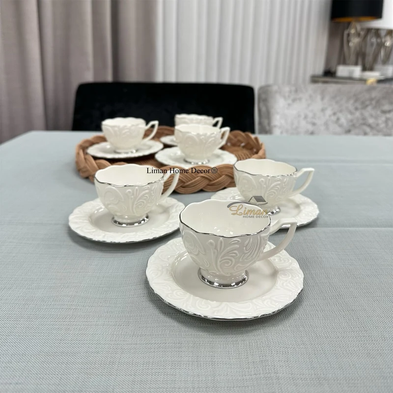 IPEK ESPRESSOSET 12 DELIG | 6 PERSOONS ZILVER