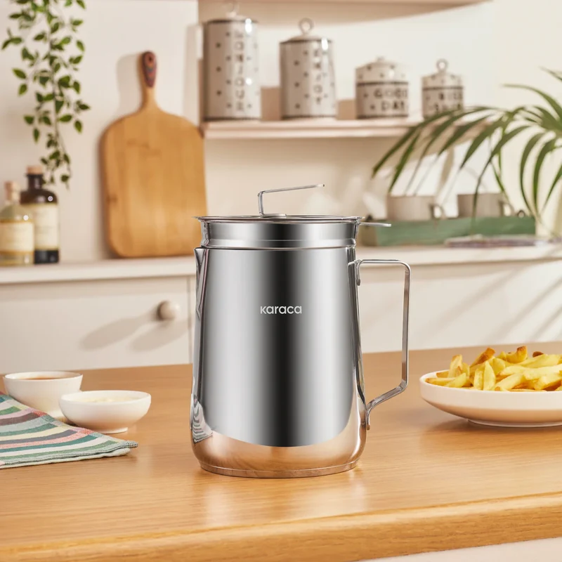 Karaca Minifry Rvs Frituurpan, 2l, Zilver