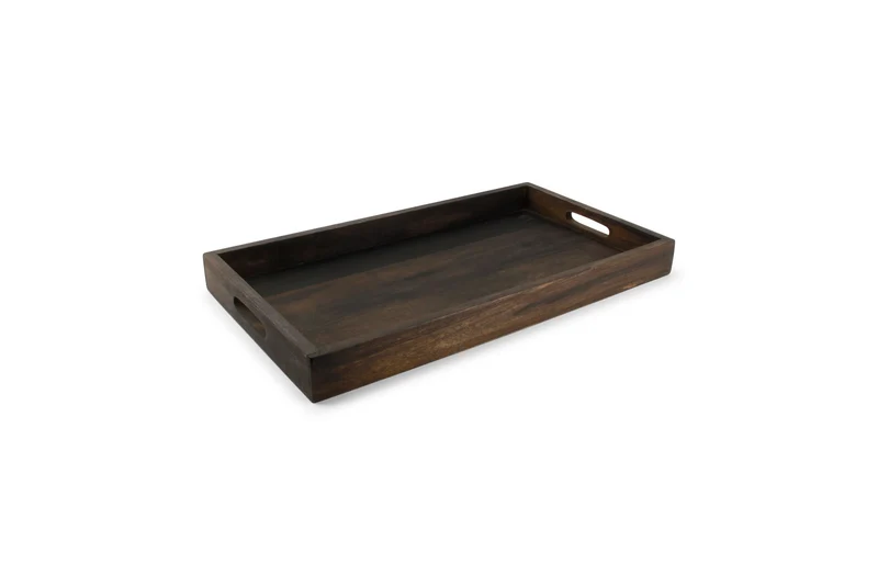 Rural Dienblad 55x30xH5cm hout zwart