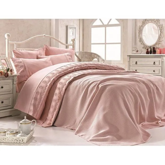 CEMIL IPEKCI LOREN 9-DELIG BEDSPREI SET ROSE
