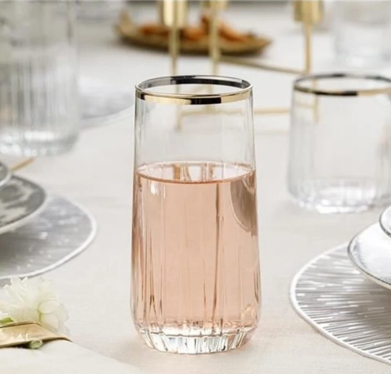Pasabahce Nova Drinkglazen Gold 4 Delig 360cl