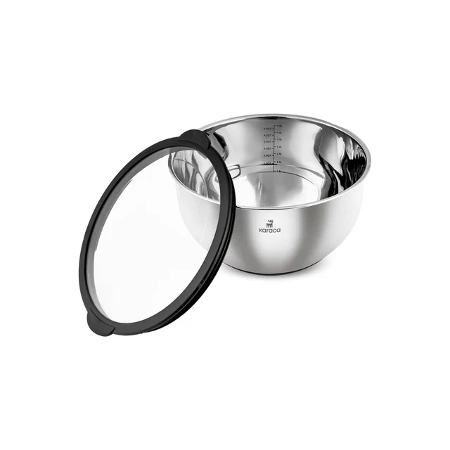 Karaca Mixmaster 2-delige mengkommen, mixset, roestvrij staal (Inox)