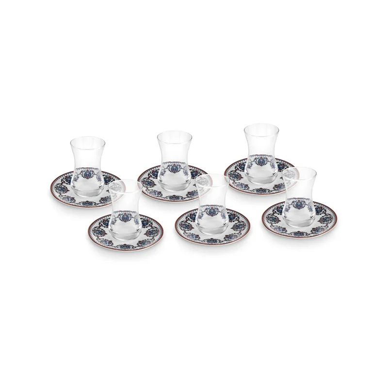Karaca New Nakkas Theeset 12 delig | 6 persoons
