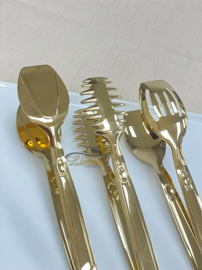 Titan Serveerset 3 Delig Goud