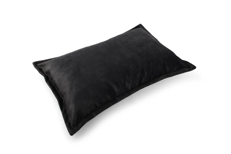 Lounge Kussen 60x40cm velvet zwart