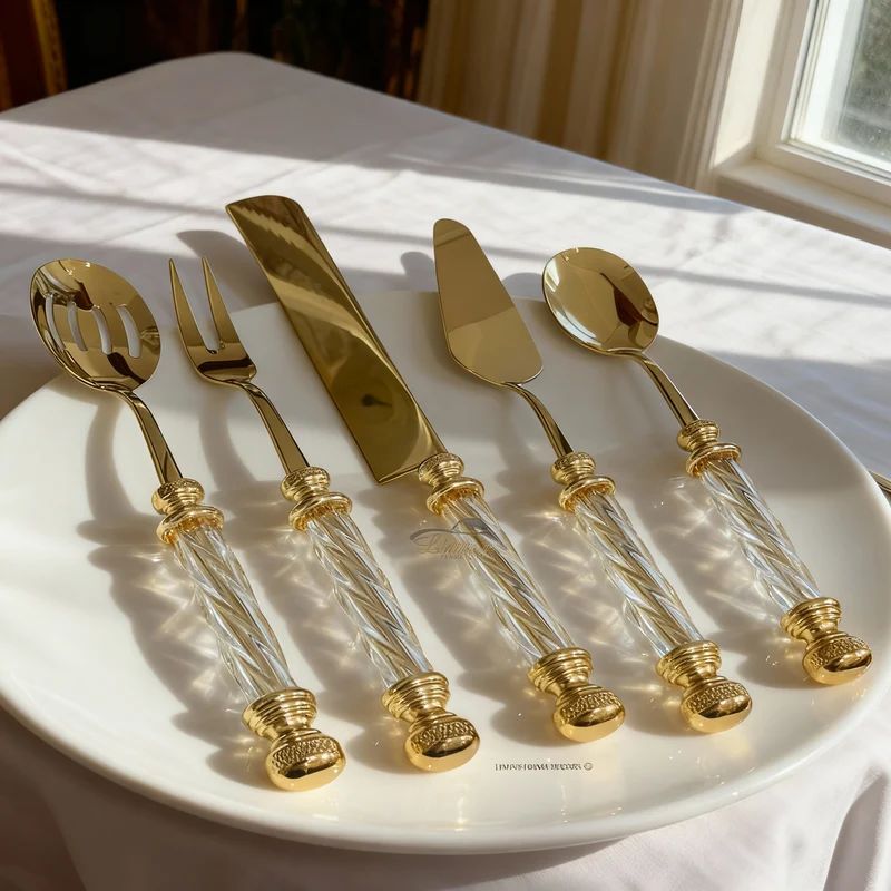 KEUKENGEREISET GLAS GOUD 5 DELIG