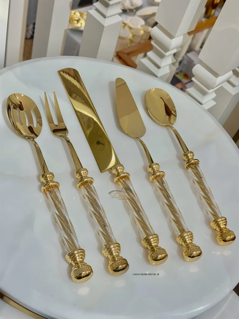 KEUKENGEREISET GLAS GOUD 5 DELIG