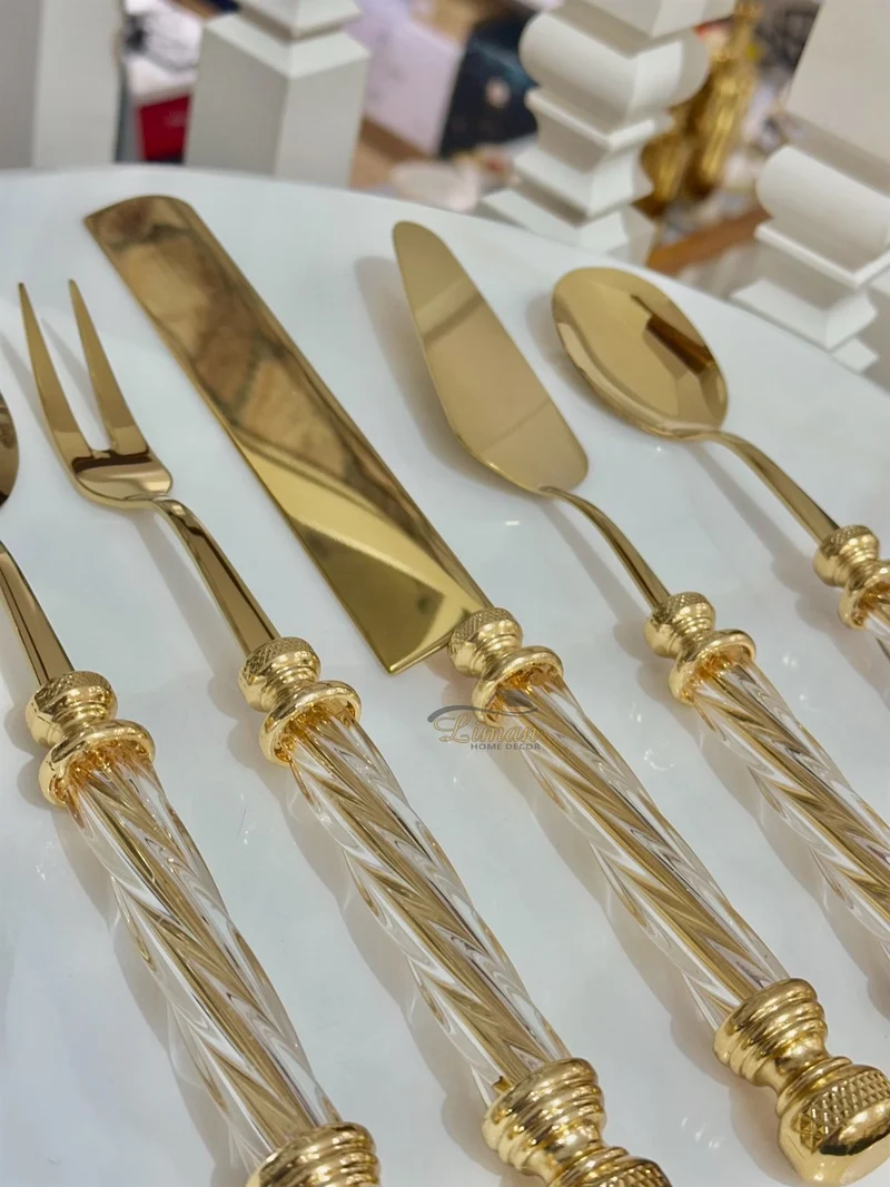 KEUKENGEREISET GLAS GOUD 5 DELIG