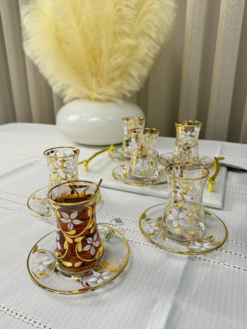 Esco Yasemin Gold Theeset 12 Delig | 6 Persoons
