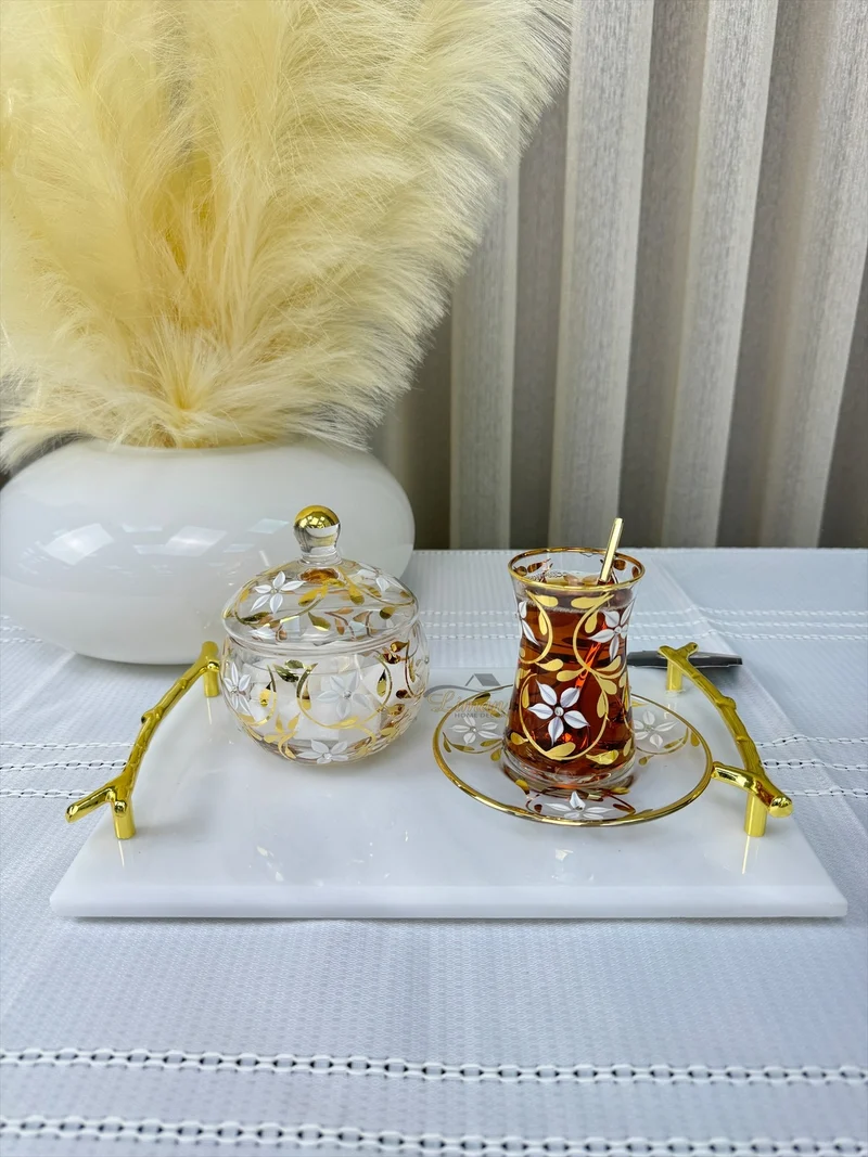 Esco Yasemin Gold Theeset 12 Delig | 6 Persoons
