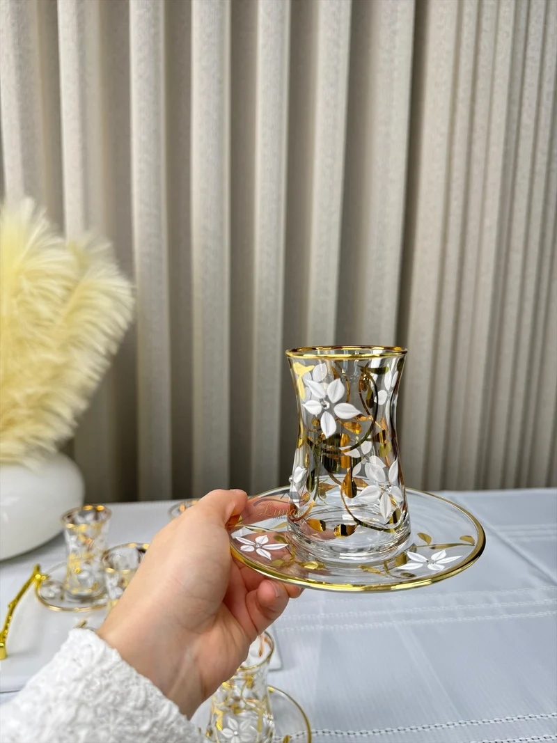 Esco Yasemin Gold Theeset 12 Delig | 6 Persoons
