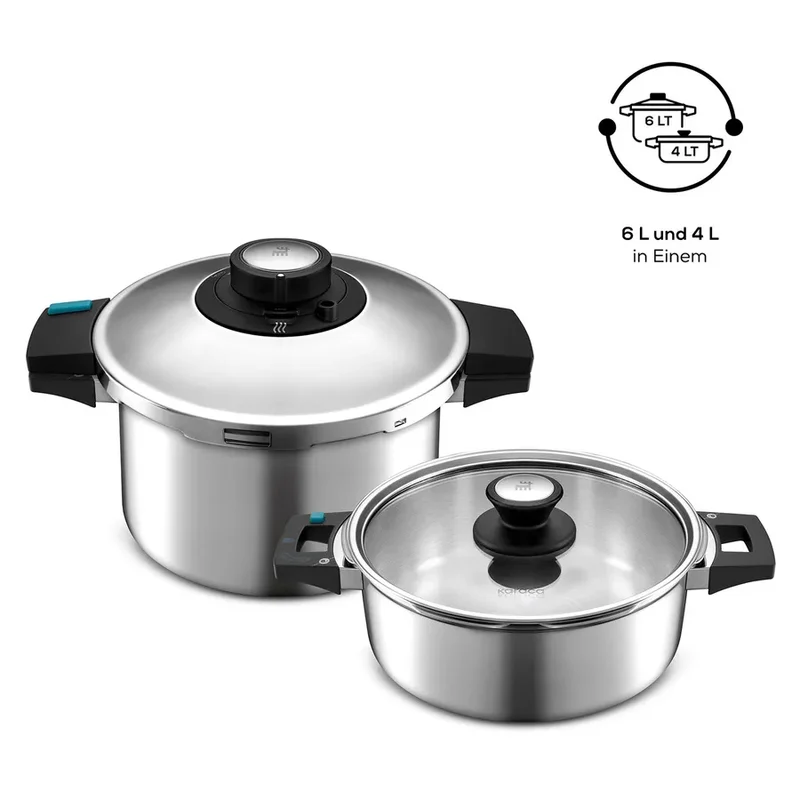 Karaca Quick and Safe Snelkookpan 4+6 Lt