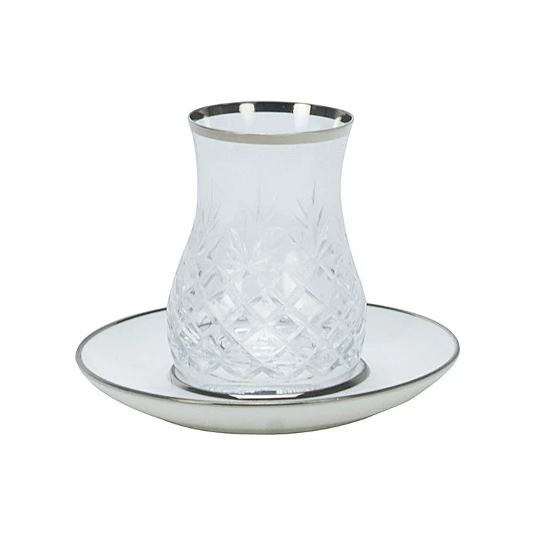 Glazze Magnolia Zilver Theeset 12 Delig | 6 Persoons