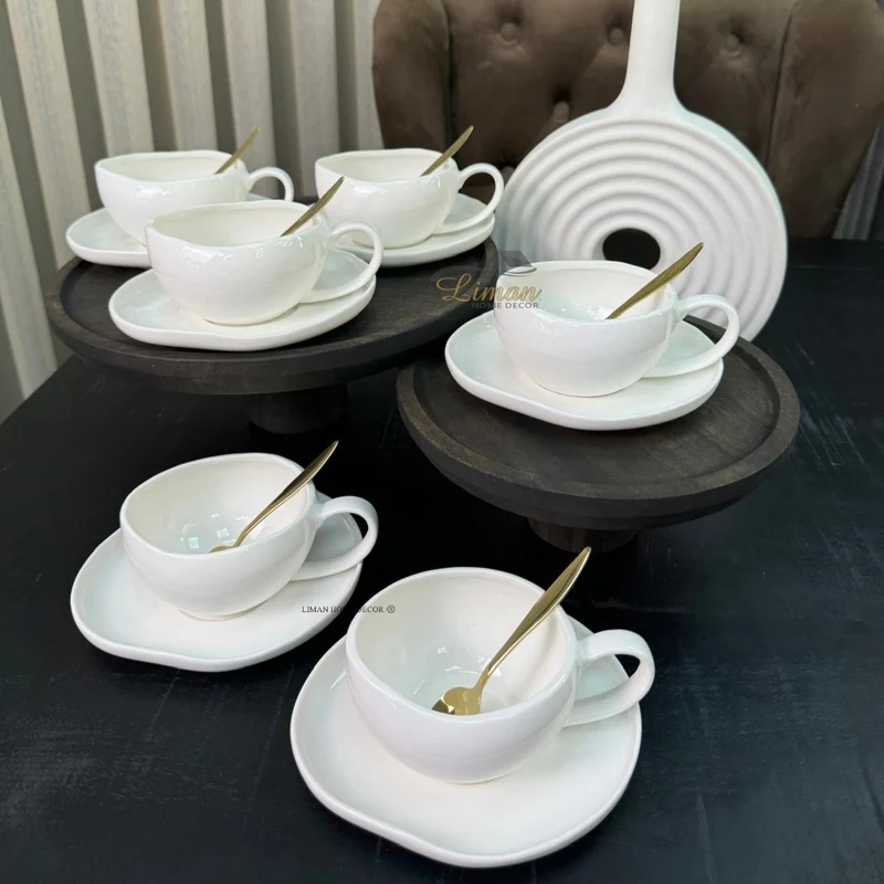 Barles / Cupido White KOFFIESET 12 DELIG | 6 PEROONS