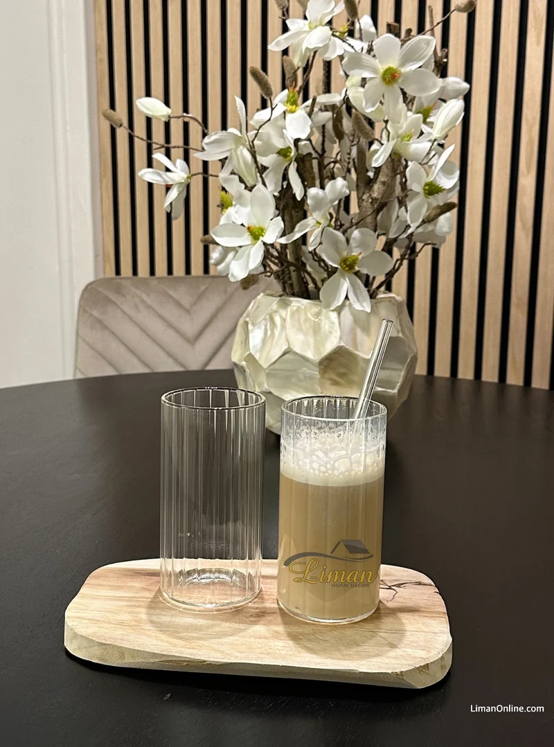 Daisy Long 2 delige Borosilikatglas 400 ml