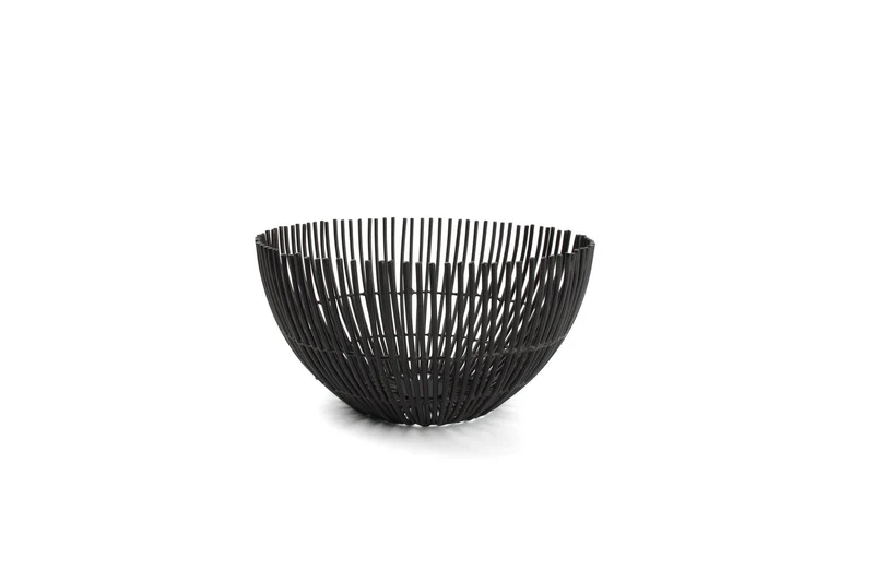 Iris Draadmand 18,5xH9cm zwart