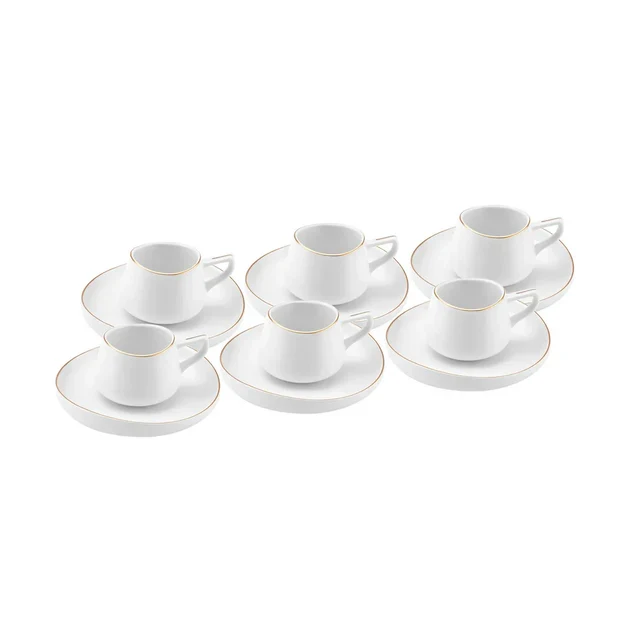 KARACA STREAMLINE HOLE ESPRESSOSET 12 DELIG | 6 PERSOONS