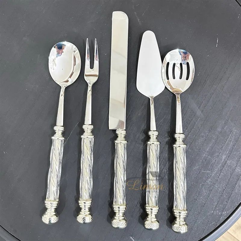 KEUKENGEREISET GLAS ZILVER 5 DELIG