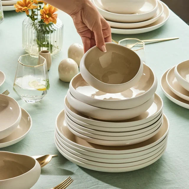 Karaca Streamline Cupid Stoneware 12-Persoons | 55-Delig Serviesset