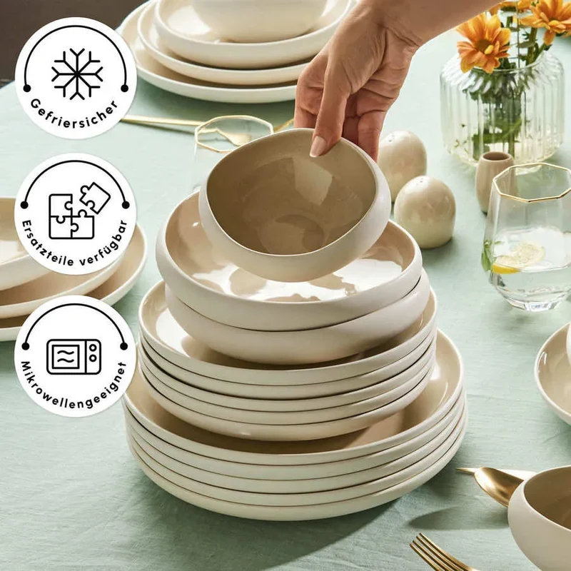 Karaca Streamline Cupid Stoneware 12-Persoons | 55-Delig Serviesset
