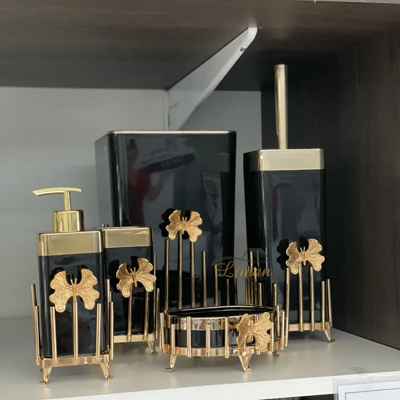 SNM LUXE BADSET 5 DELIG GOUD / ZWART
