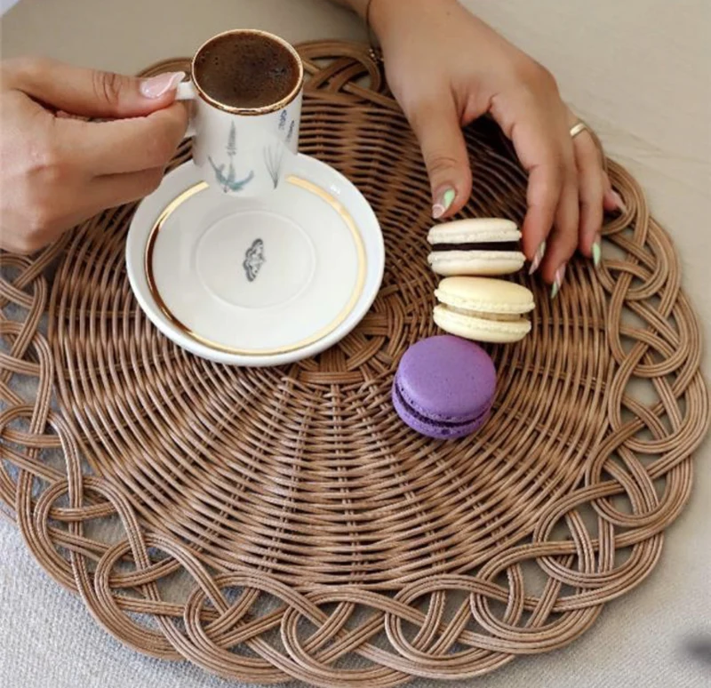 Rattan Placemat 35cm ( 6 Delig )