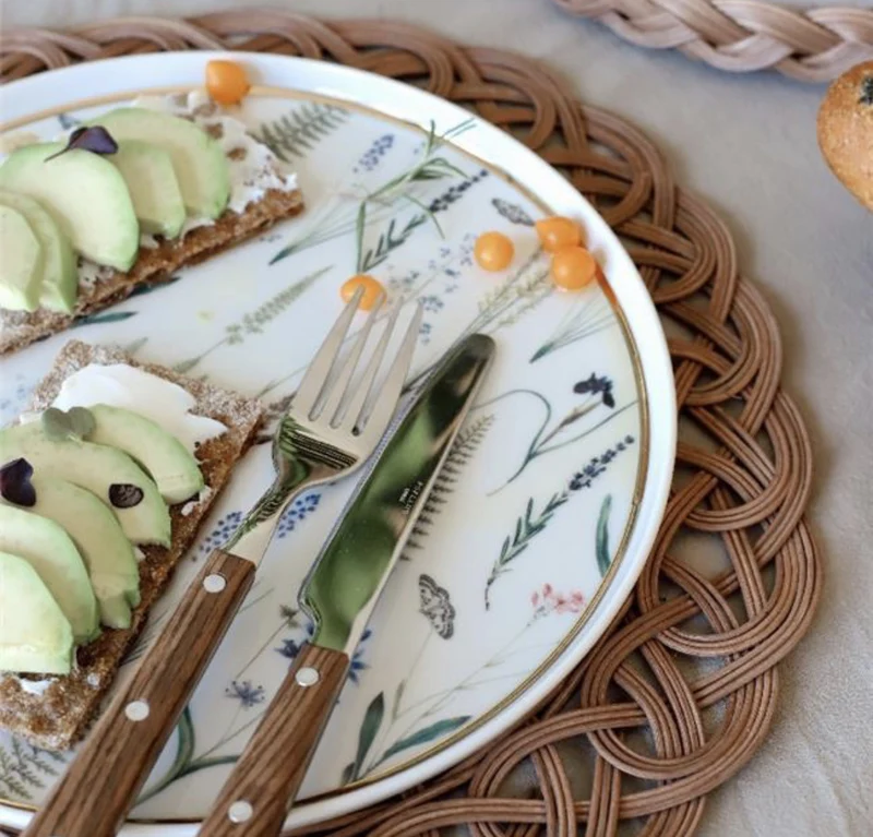 Rattan Placemat 35cm ( 6 Delig )