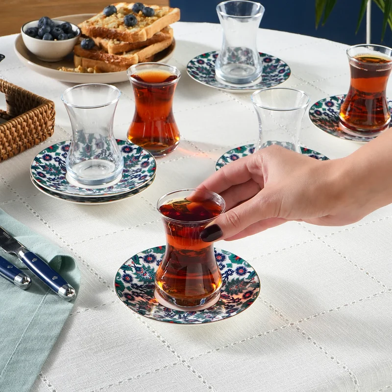 Karaca Edirne Theeset 12 delig | 6 persoons