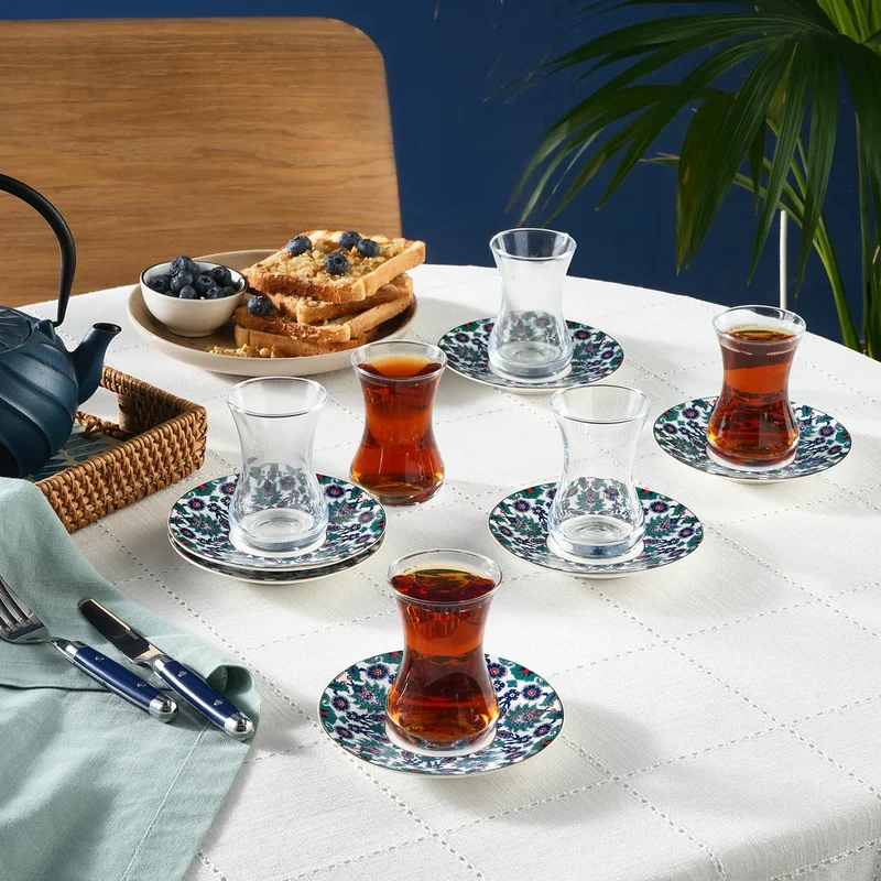 Karaca Edirne Theeset 12 delig | 6 persoons