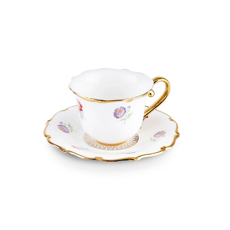 Karaca Royal Bone Diana Espresso Set 12 Delig | 6 Persoons