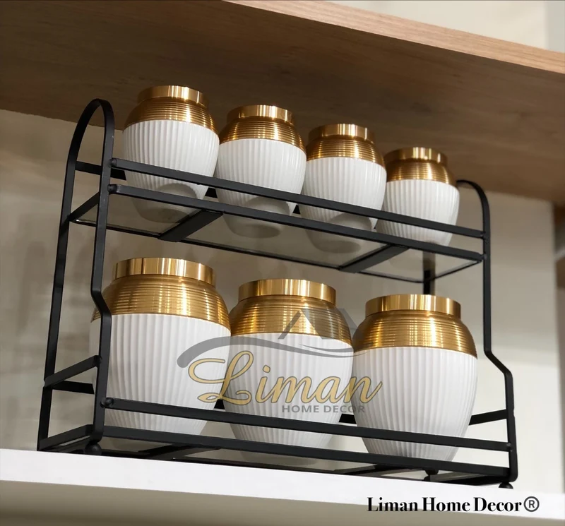 ACR Alya Kruidenset met Stand 8 Delig Mat Wit - Gold