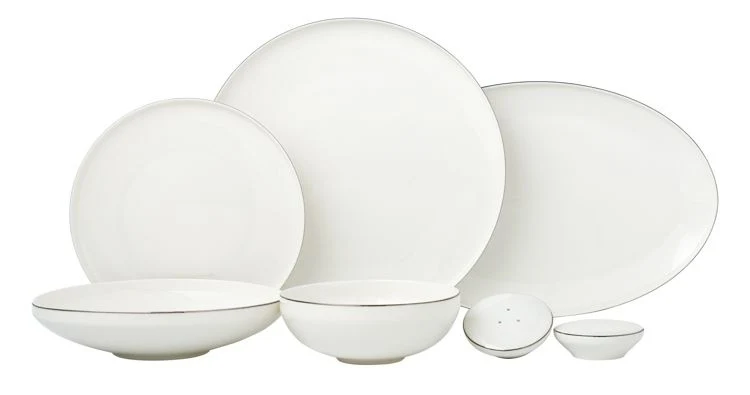 Bricard Porcelain Canet 6-Persoons | 27-Delig Serviesset Zilver