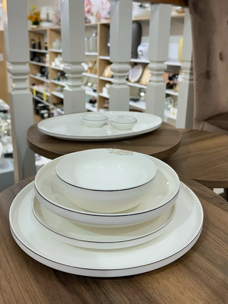 Bricard Porcelain Canet 6-Persoons | 27-Delig Serviesset Zilver