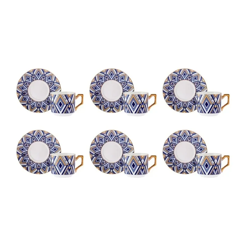 Karaca Bergama Espressoset 12 Delig | 6 Persoons