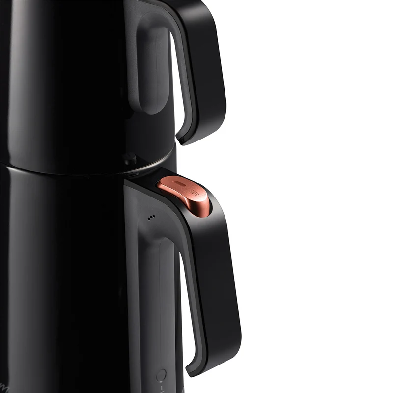 Arzum Çay Sefası Elektrische Theepot 1,2 / 1,8 Liter Zwart