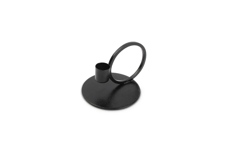 Pillar Kandelaar 10xH9cm metaal Zwart