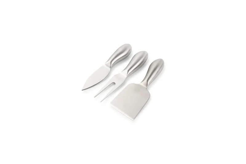 Kaasmessenset 3-delig zilver Fromage