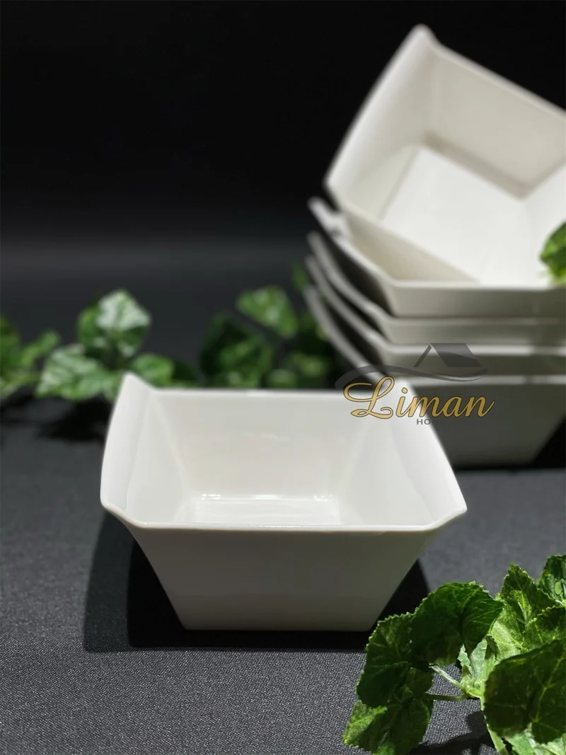 ACR BIANCO PERLA VIERKANTE SCHAAL 14 CM PER STUK