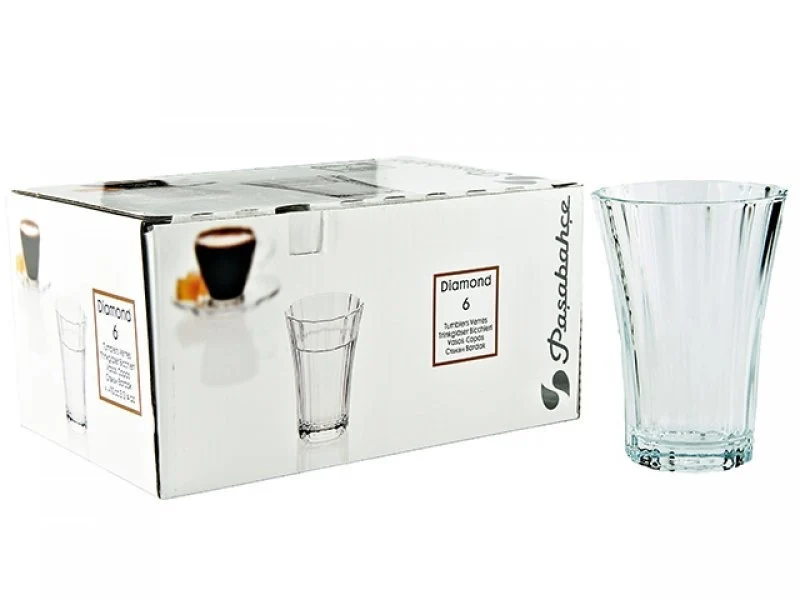 Pasabahce Diamond Drinkglazen 6 Delig 110cl