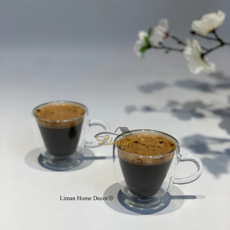 Cosy Isolatie Dubbele Wand Espresso kopjes 6 cl 2 Delig