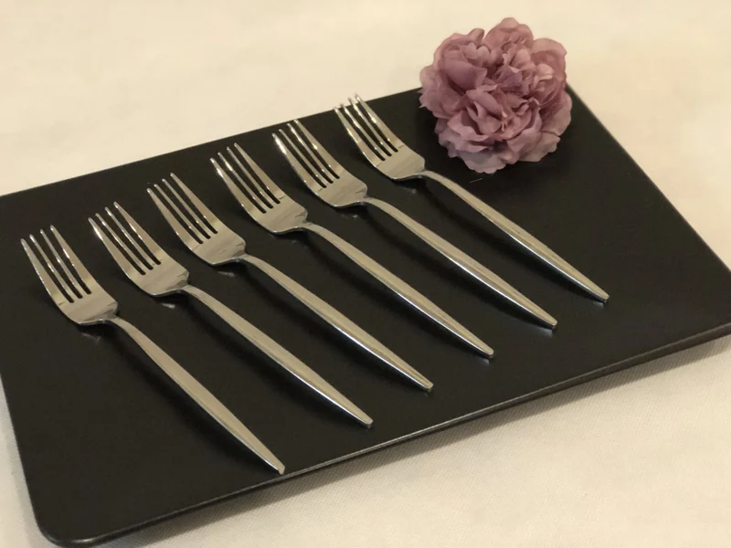 Ferveo Sara 6 Delig Gebaksvork Zilver