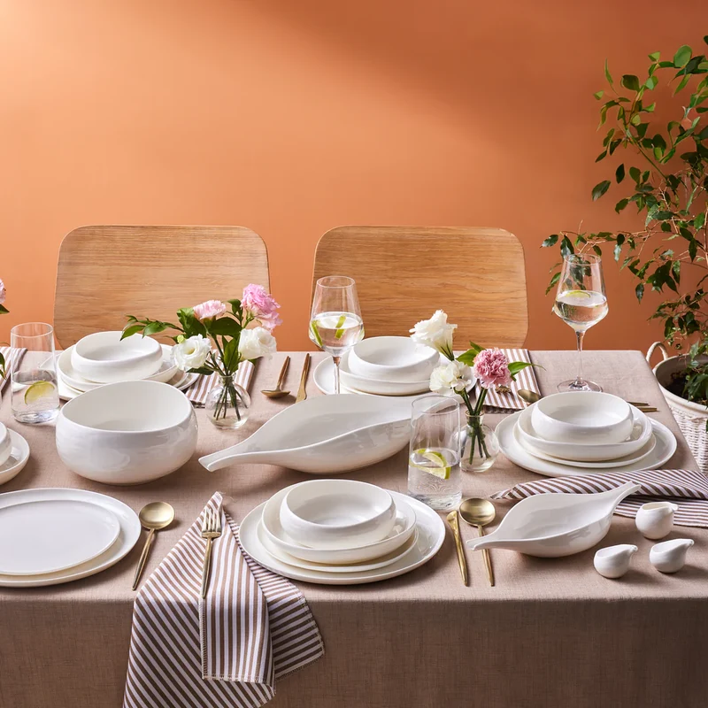 Karaca Earth Collection Clay 55-delige Serviesset voor 12 Personen ( ALLEEN AFHALEN )