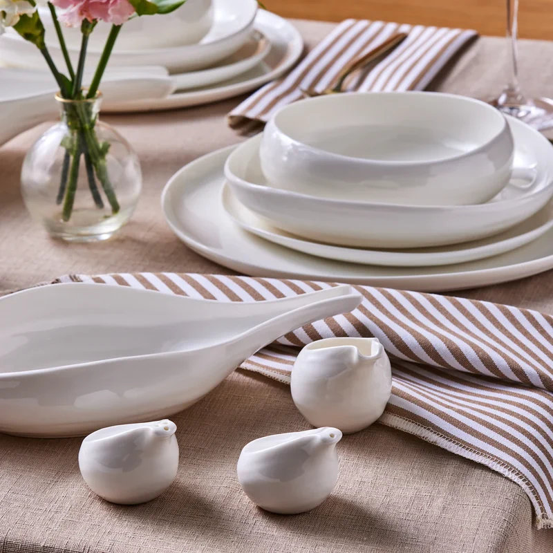 Karaca Earth Collection Clay 55-delige Serviesset voor 12 Personen ( ALLEEN AFHALEN )