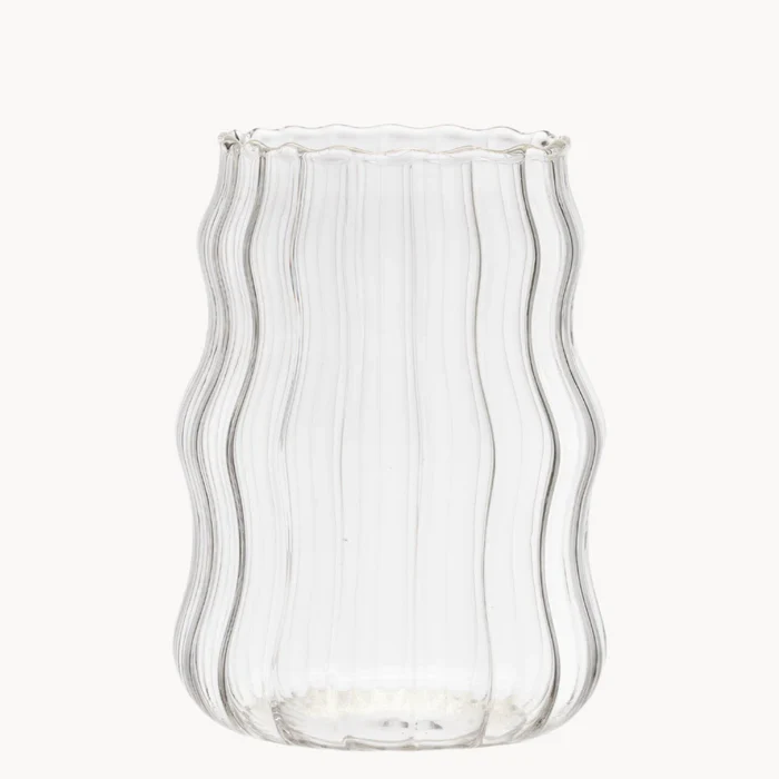 Ribbed Line 2 delige Borosilikatglas 540 ml